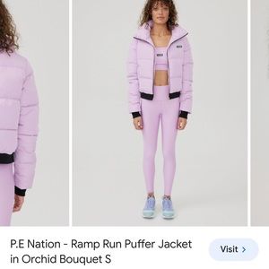 P.E Nation - Ramp Run Puffer Jacket in Orchid Bouquet S